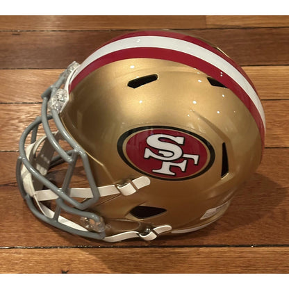 Joe Montana Autographed San Francisco 49ers Full Size Replica Helmet JSA LOA-Right Off The Field