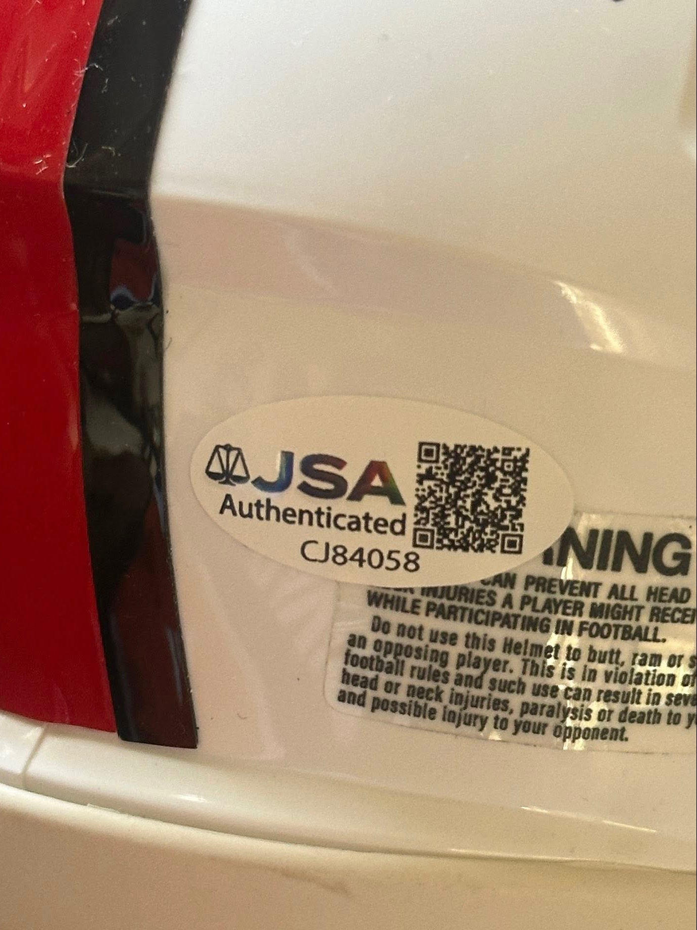 John Lynch Autographed Hall of Fame Mini Helmet "HOF '21" Inscription JSA COA-Right Off The Field