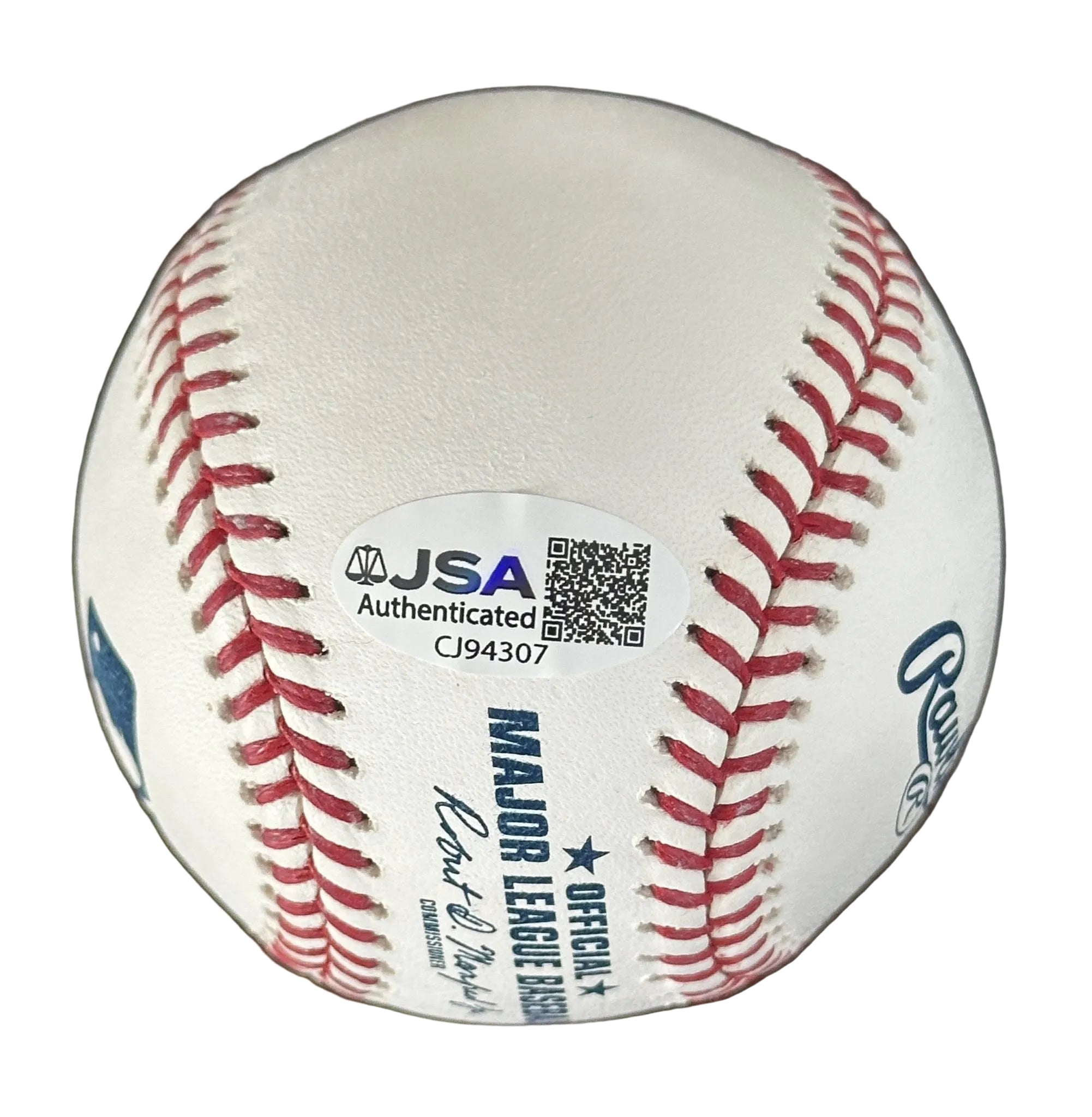 Johnny Bench Autographed Official MLB Baseball JSA COA Cincinnati Reds-Right Off The Field