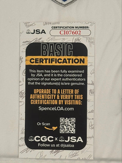 Jon Rahm Autographed 2025 Ryder Cup Pin Flag Team Europe JSA COA-Right Off The Field
