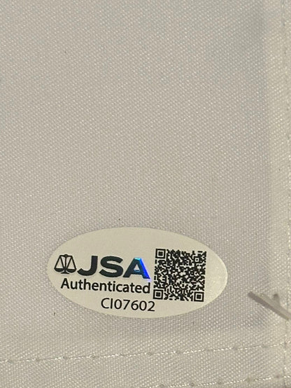 Jon Rahm Autographed 2025 Ryder Cup Pin Flag Team Europe JSA COA-Right Off The Field