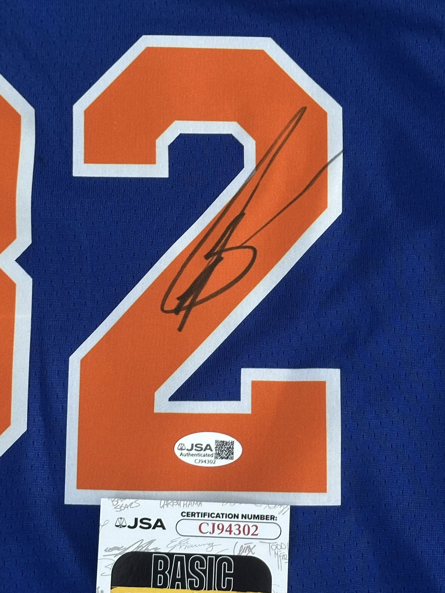Karl-Anthony Towns Autographed New York Knicks Jersey JSA COA-Right Off The Field