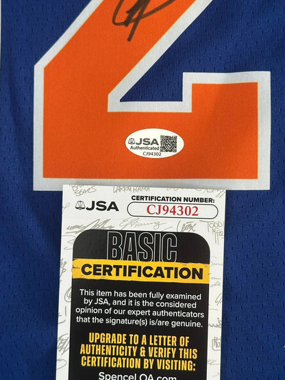Karl-Anthony Towns Autographed New York Knicks Jersey JSA COA-Right Off The Field