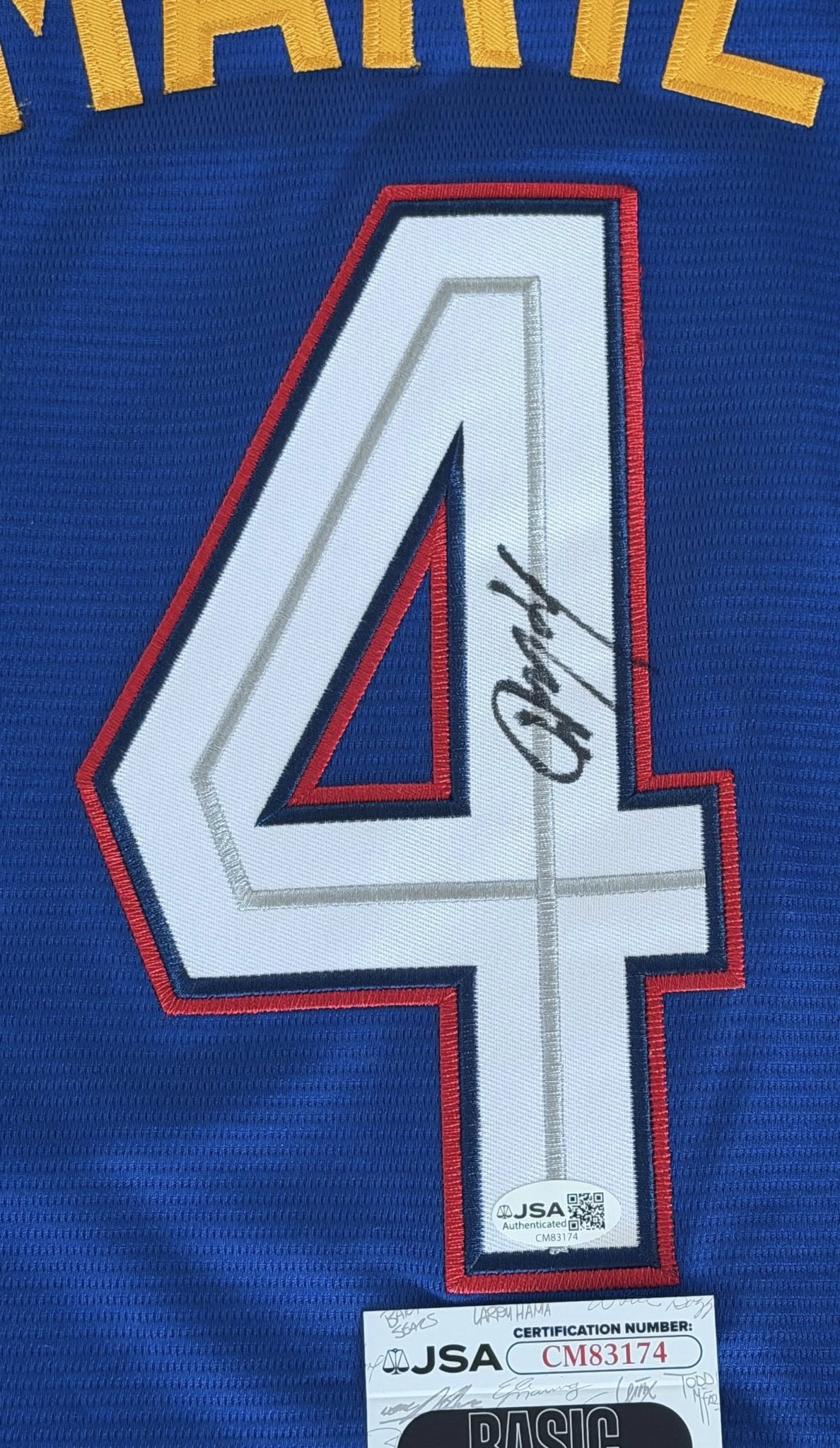 Ketel Marte Autographed 2025 MLB All Star Game Jersey JSA COA Diamondbacks-Right Off The Field
