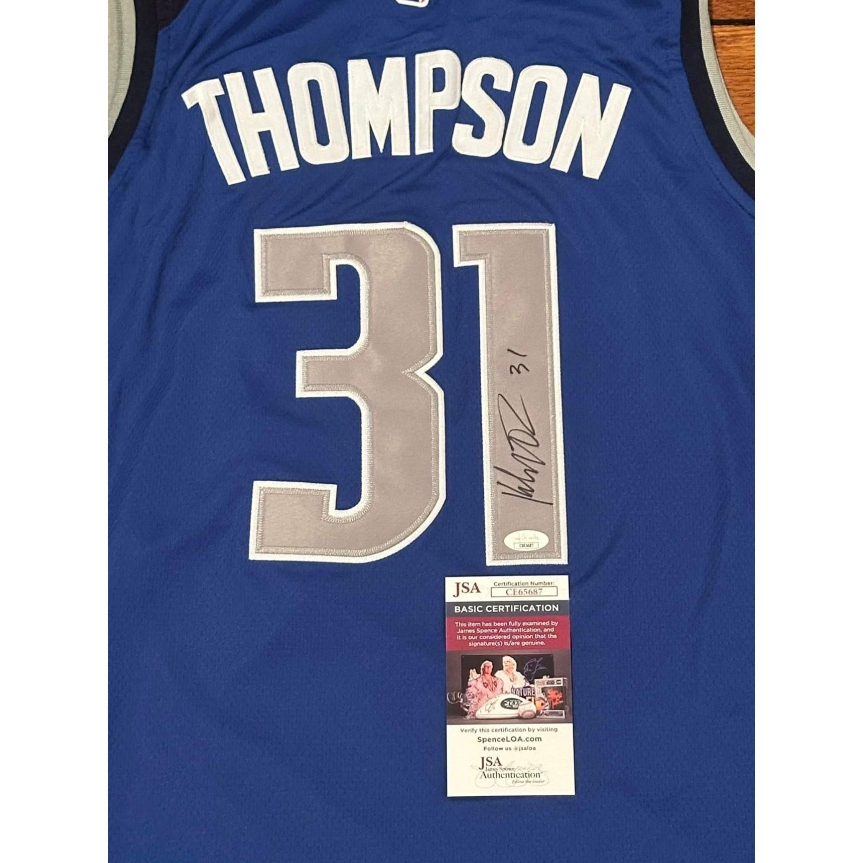 Klay Thompson Autographed Dallas Mavericks Jersey JSA COA-Right Off The Field