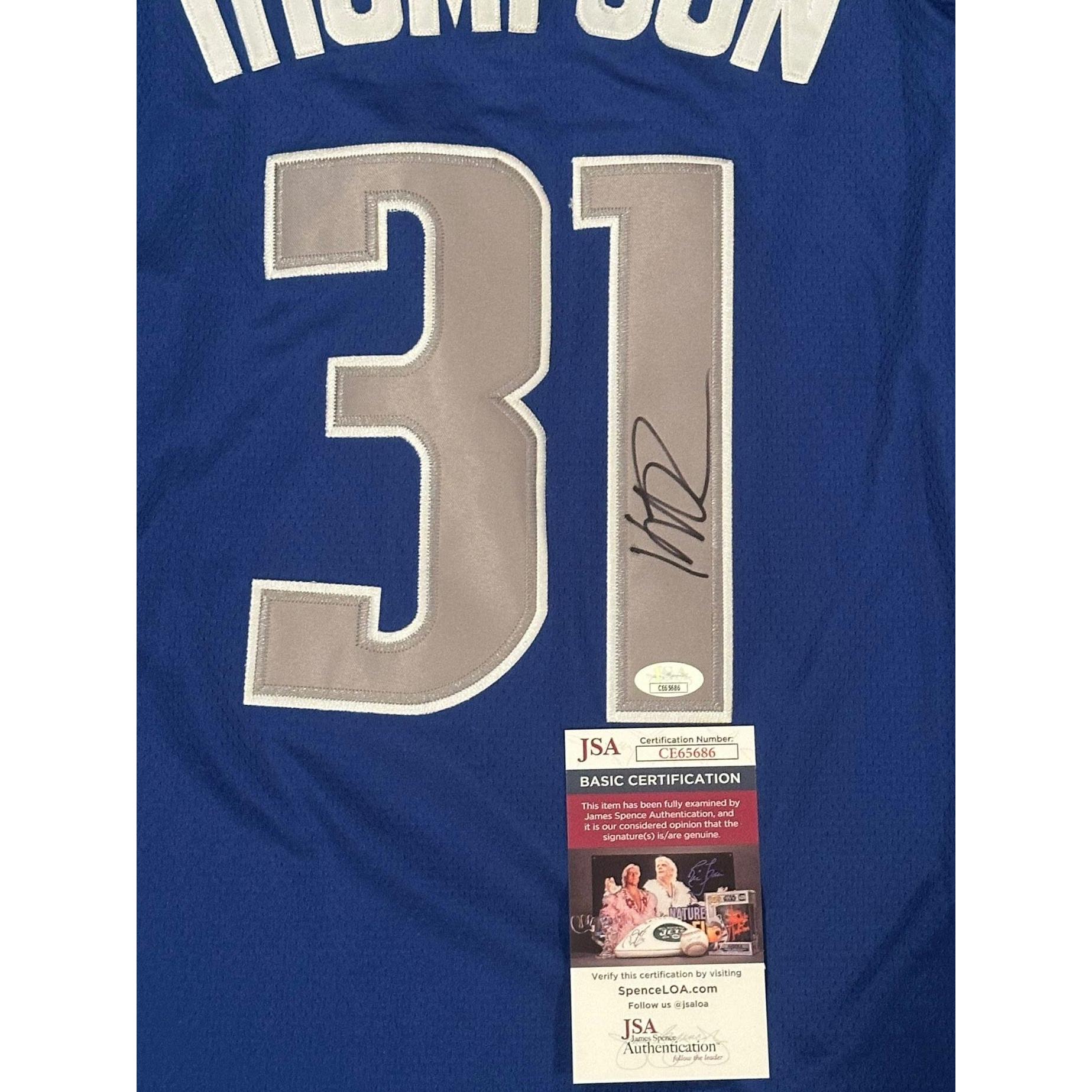 Klay Thompson Autographed Dallas Mavericks Jersey JSA COA-Right Off The Field