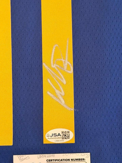 Klay Thompson Signed Autographed Golden State Warriors Jersey JSA COA-Right Off The Field