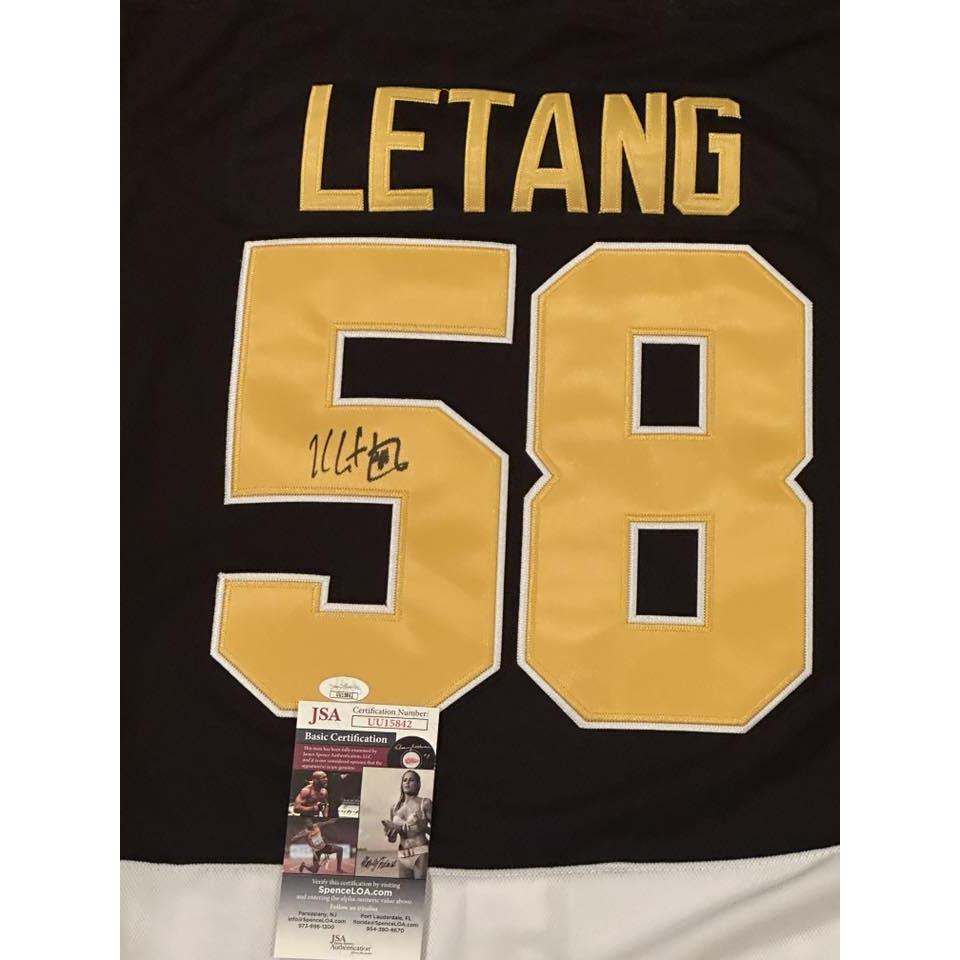 Kris Letang Autographed Pittsburgh Penguins Jersey JSA COA-Right Off The Field