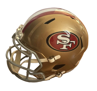 Kyle Shanahan Autographed San Francisco 49ers Full Size Speed Replica Helmet JSA-Right Off The Field