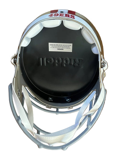 Kyle Shanahan Autographed San Francisco 49ers Full Size Speed Replica Helmet JSA-Right Off The Field