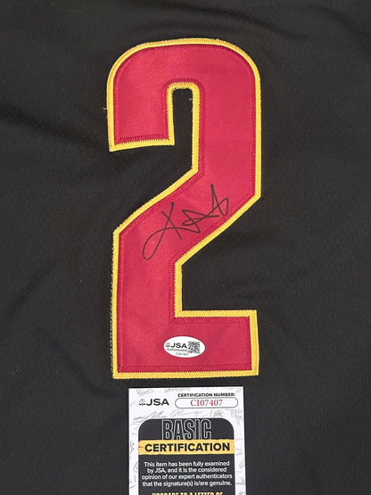 Kyrie Irving Autographed Cleveland Cavaliers Jersey JSA COA-Right Off The Field