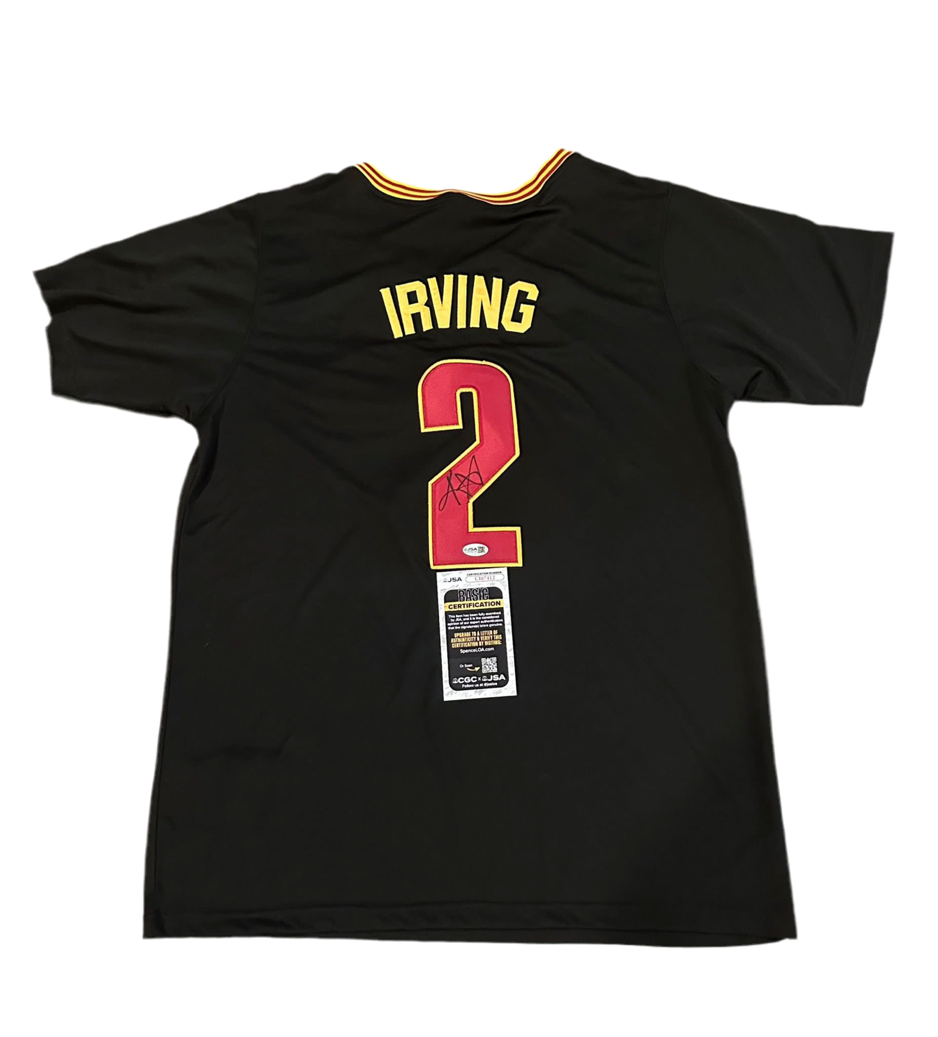 Kyrie Irving Autographed Cleveland Cavaliers Jersey JSA COA-Right Off The Field