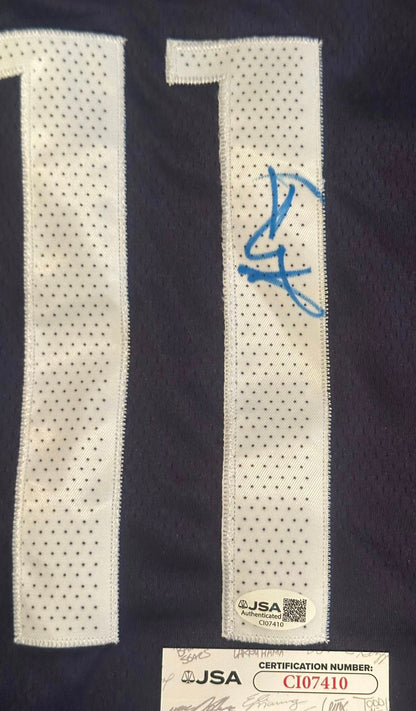 Kyrie Irving Autographed Dallas Mavericks Jersey JSA COA-Right Off The Field