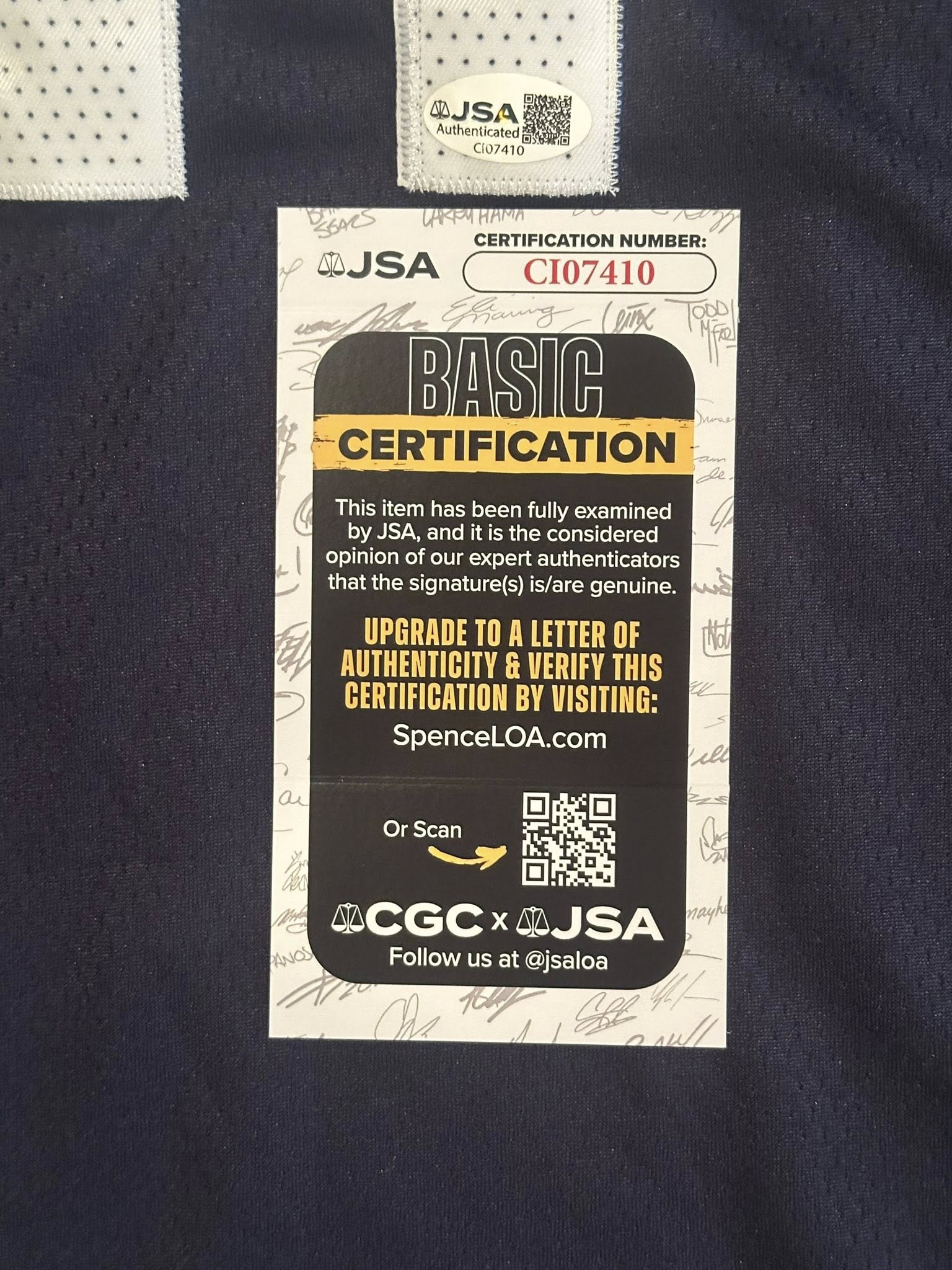 Kyrie Irving Autographed Dallas Mavericks Jersey JSA COA-Right Off The Field