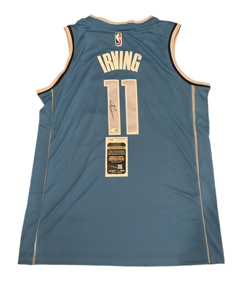 Kyrie Irving Autographed Dallas Mavericks Jersey JSA COA-Right Off The Field