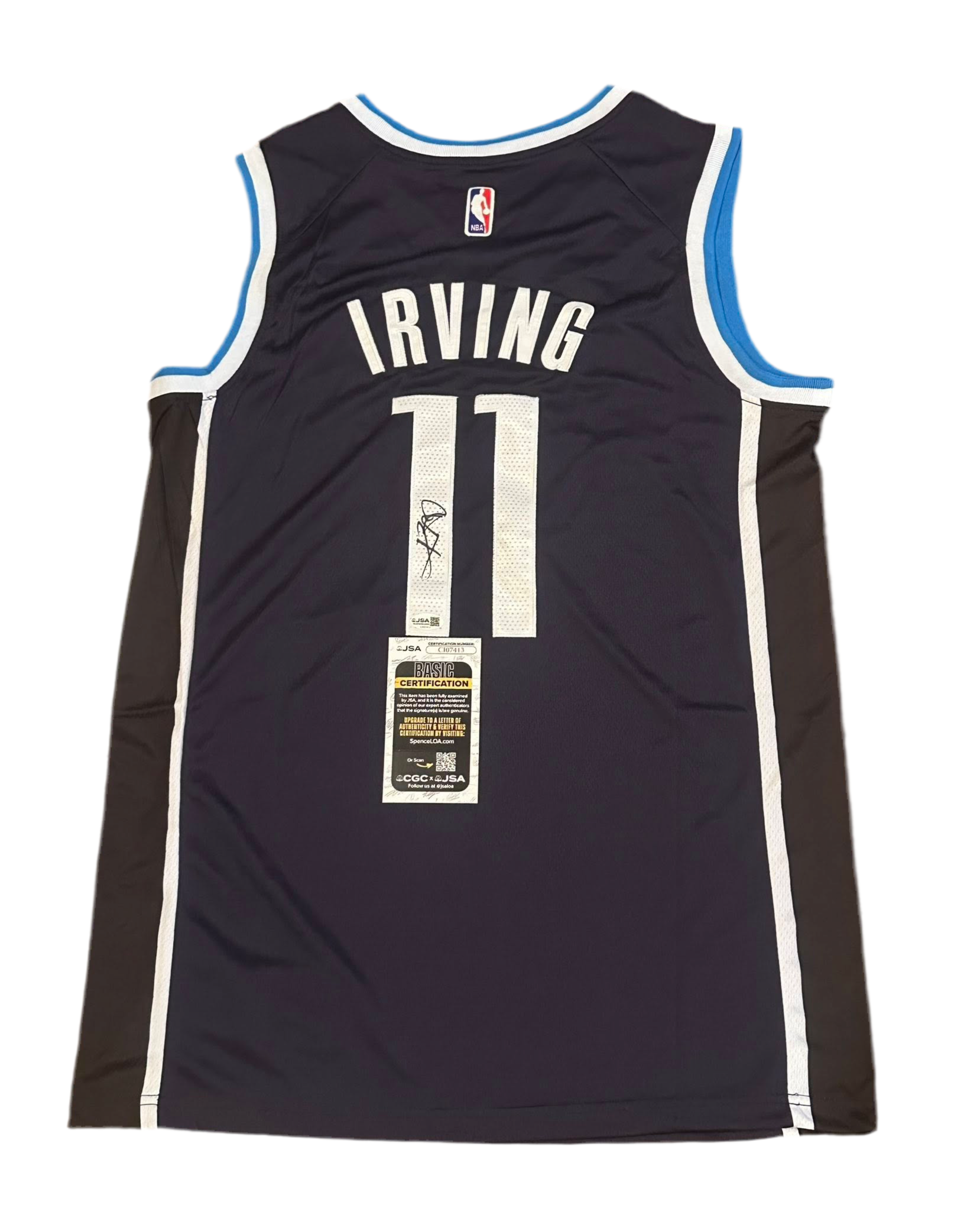 Kyrie Irving Autographed Dallas Mavericks Jersey JSA COA-Right Off The Field