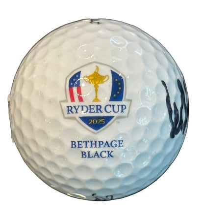 Ludvig Aberg Autographed 2025 Ryder Cup Golf Ball JSA COA Team Europe-Right Off The Field