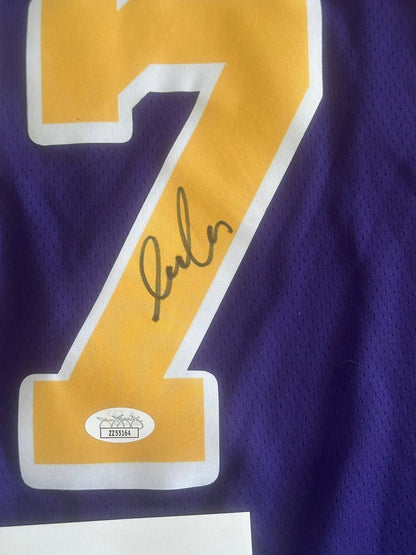 Luka Doncic Autographed Los Angeles Lakers Jersey JSA LOA-Right Off The Field
