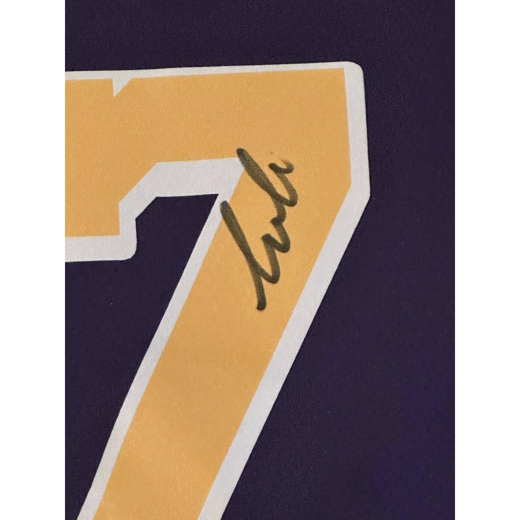 Luka Doncic Autographed Los Angeles Lakers Jersey JSA LOA-Right Off The Field