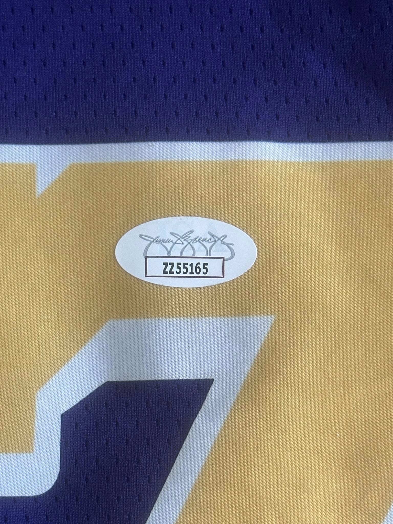 Luka Doncic Autographed Los Angeles Lakers Jersey JSA LOA-Right Off The Field