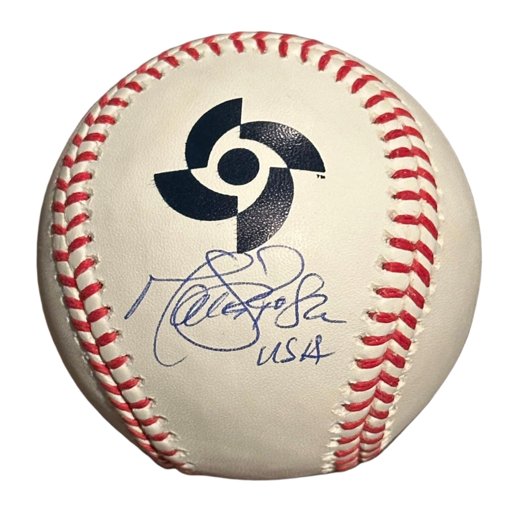 Mark DeRosa Autographed 2023 WBC Official Baseball "USA" Inscription-Right Off The Field