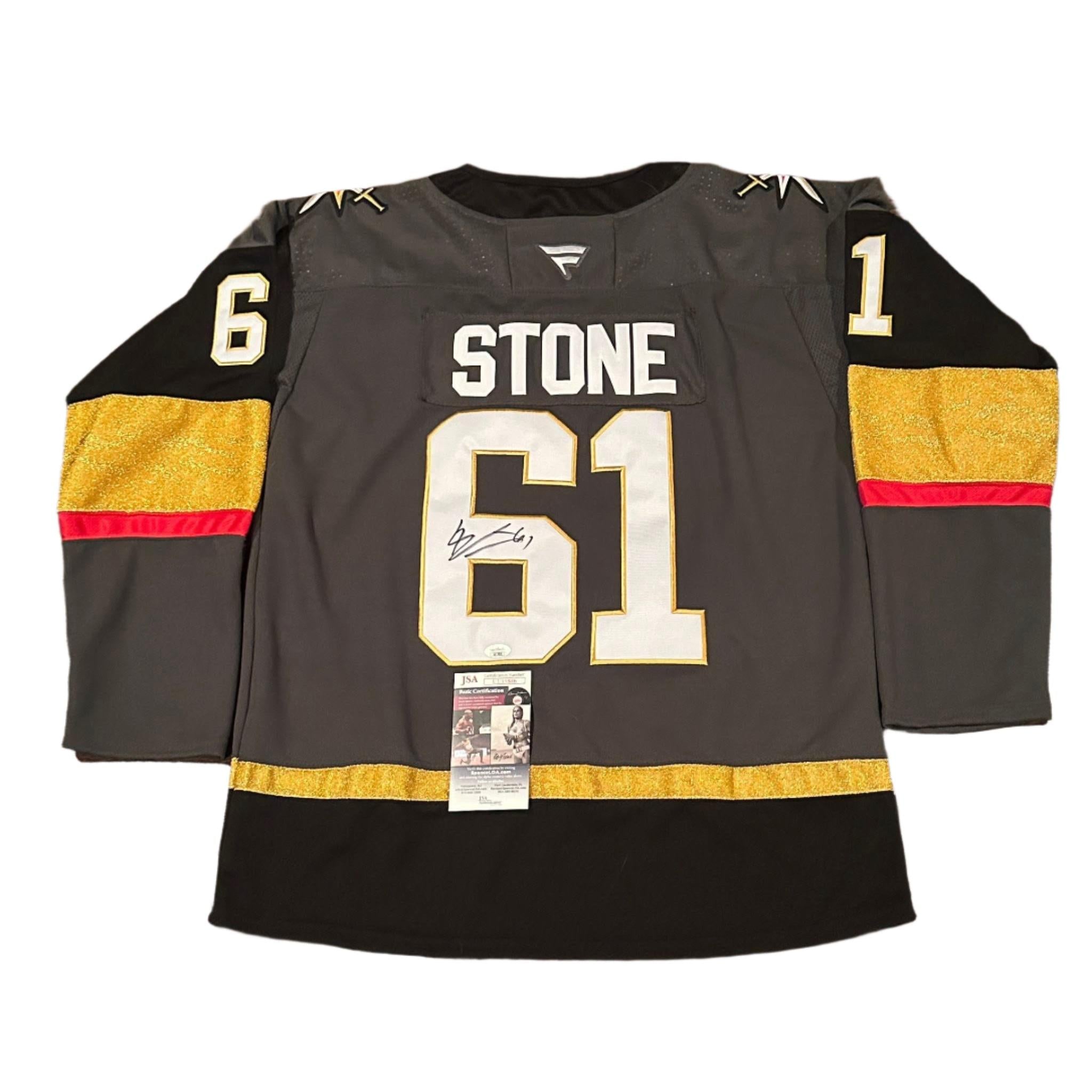 Mark Stone Autographed Vegas Golden Knights Jersey JSA COA-Right Off The Field