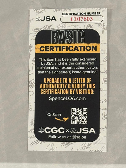 Matt Fitzpatrick Autographed 2025 Ryder Cup Pin Flag Team Europe JSA COA-Right Off The Field