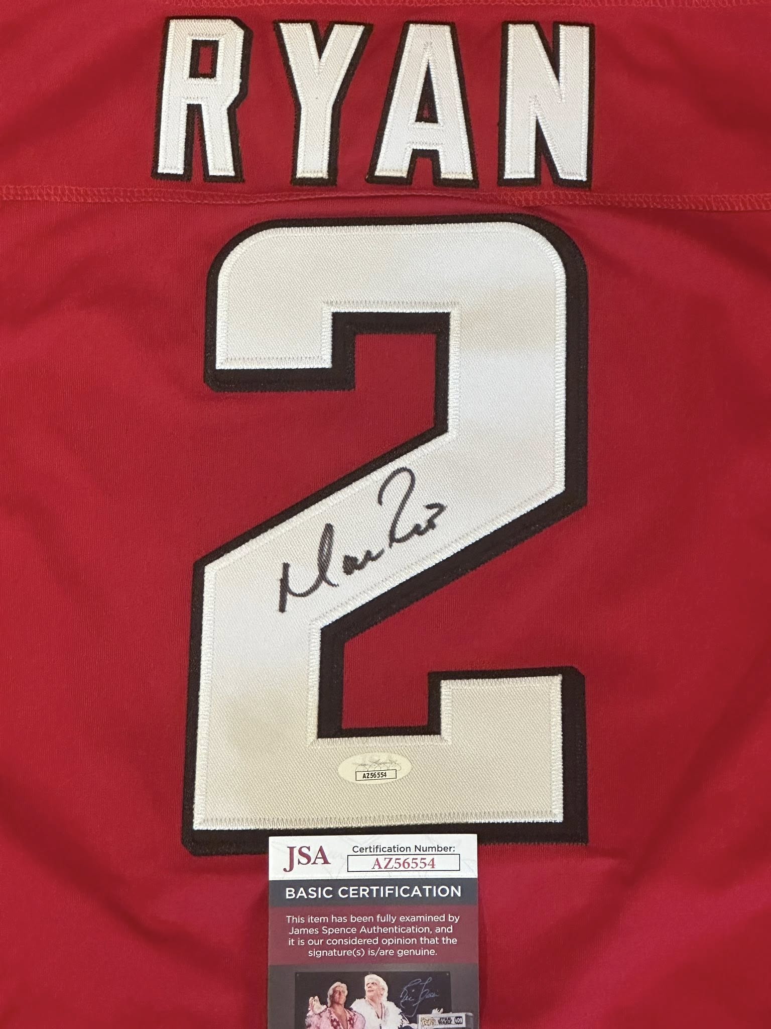 Matt Ryan Signed Autographed Atlanta Falcons Jersey JSA COA-Right Off The Field