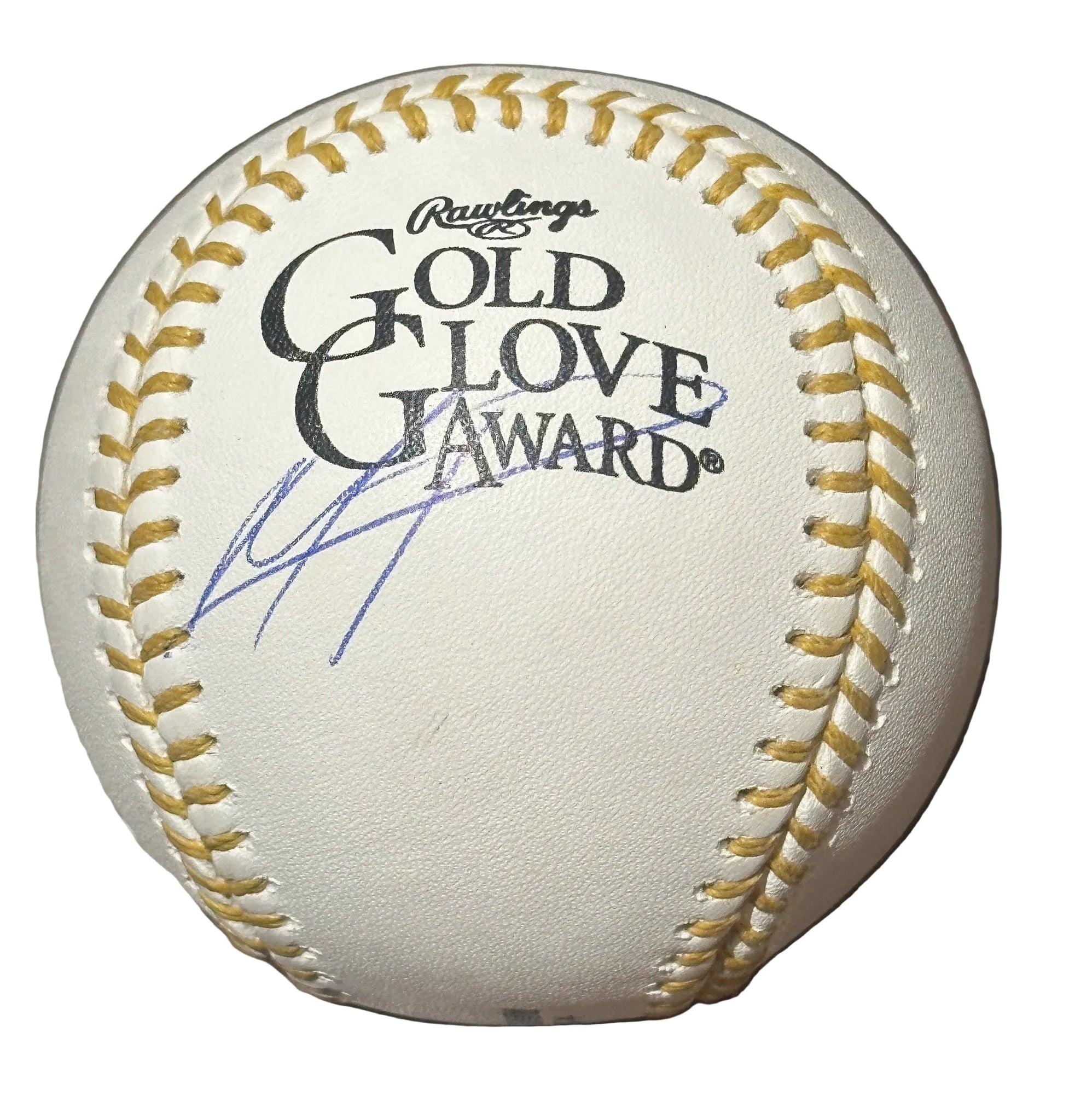 Mauricio Dubón Autographed Gold Glove Award Baseball JSA COA Houston Astros-Right Off The Field