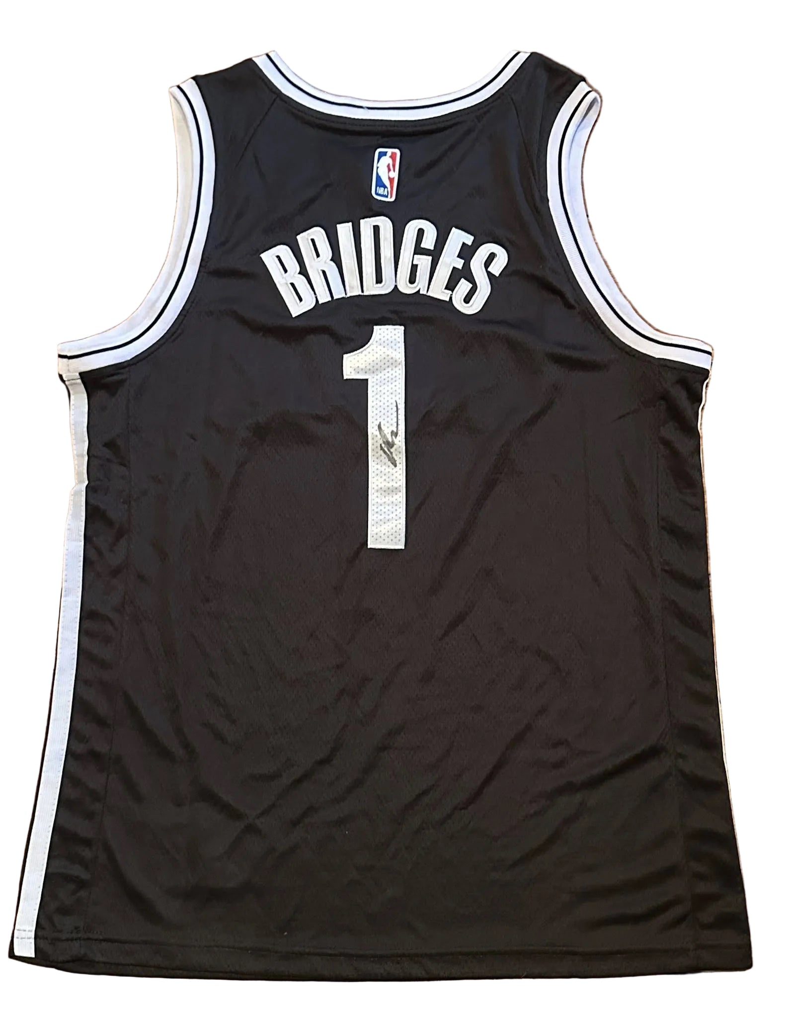 Mikal Bridges Signed Autographed Brooklyn Nets Jersey-Right Off The Field