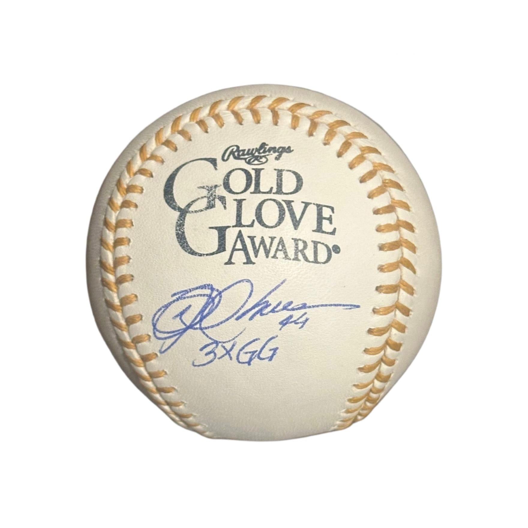 Mike Cameron Seattle Mariners Autographed & Inscribed Gold Glove Award Baseball-Right Off The Field