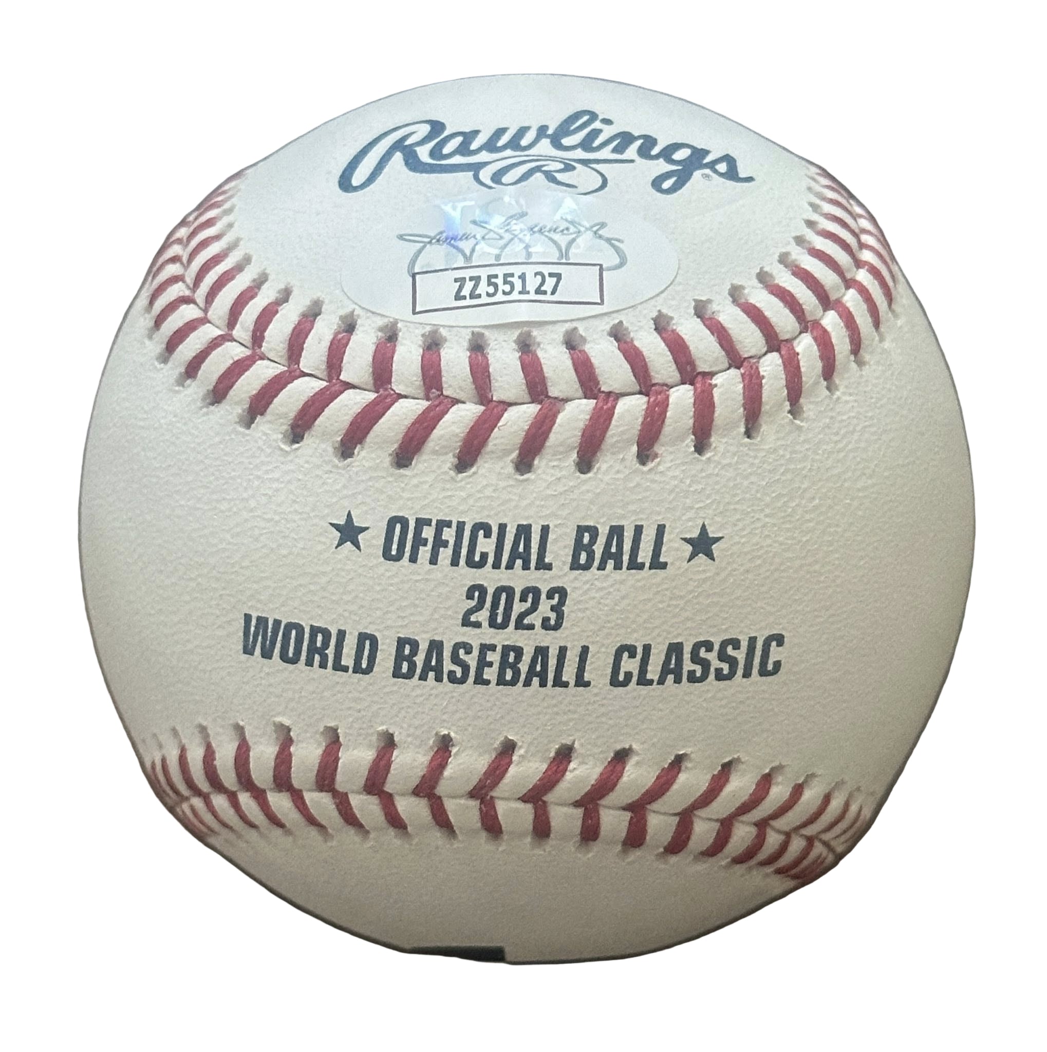 Mike Trout Autographed 2023 World Baseball Classic WBC Baseball JSA LOA Angels-Right Off The Field