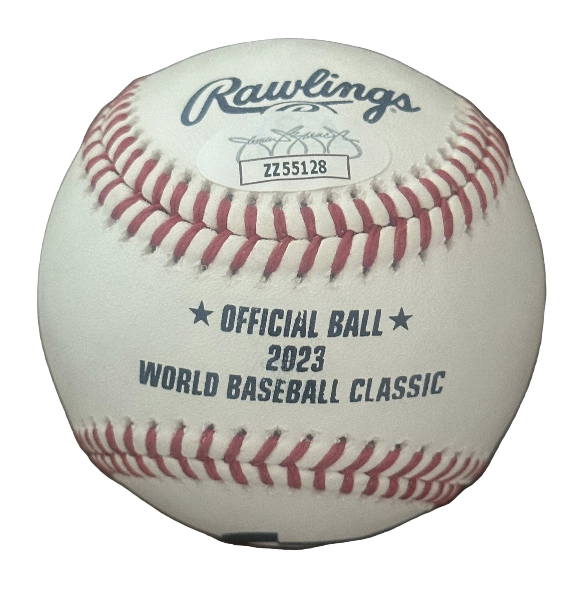 Mike Trout Autographed 2023 World Baseball Classic WBC Baseball JSA LOA Angels-Right Off The Field