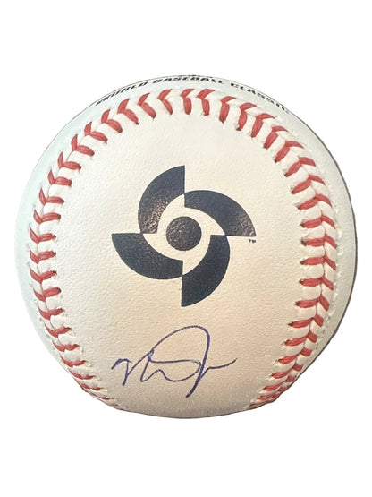 Mike Trout Autographed 2023 World Baseball Classic WBC Baseball JSA LOA Angels-Right Off The Field