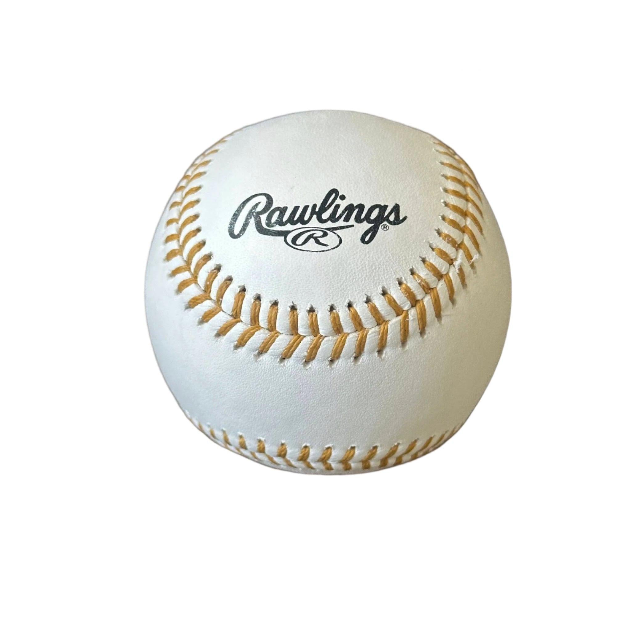 Myles Straw Autographed Gold Glove Award Baseball (22 GG Inscription)-Right Off The Field