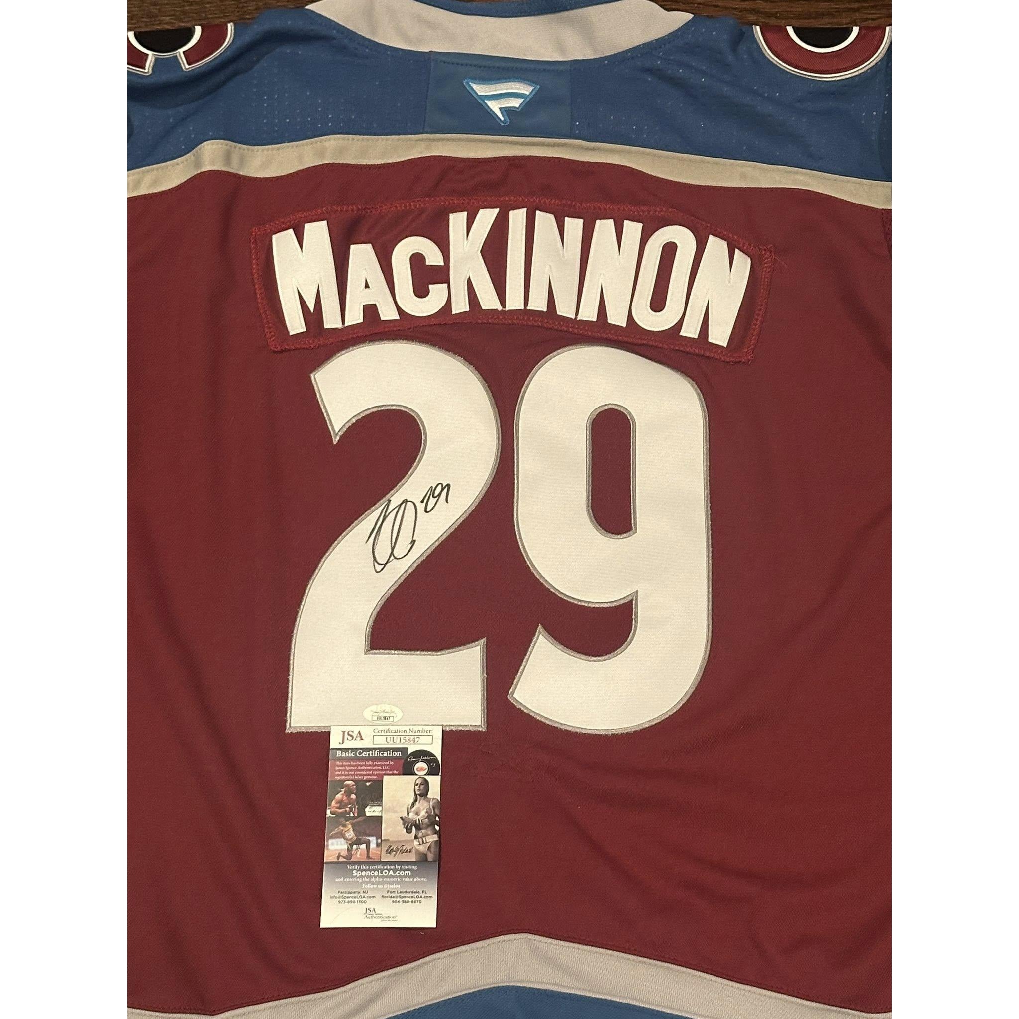 Nathan MacKinnon Autographed Colorado Avalanche Jersey JSA COA-Right Off The Field