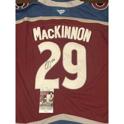 Nathan MacKinnon Autographed Colorado Avalanche Jersey JSA COA-Right Off The Field