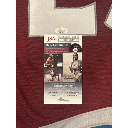 Nathan MacKinnon Autographed Colorado Avalanche Jersey JSA COA-Right Off The Field
