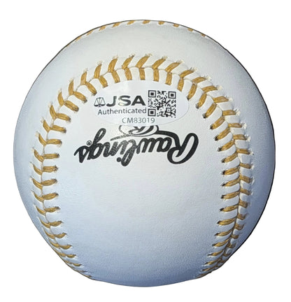 Nico Hoerner Autographed Gold Glove Award Baseball JSA COA Chicago Cubs-Right Off The Field