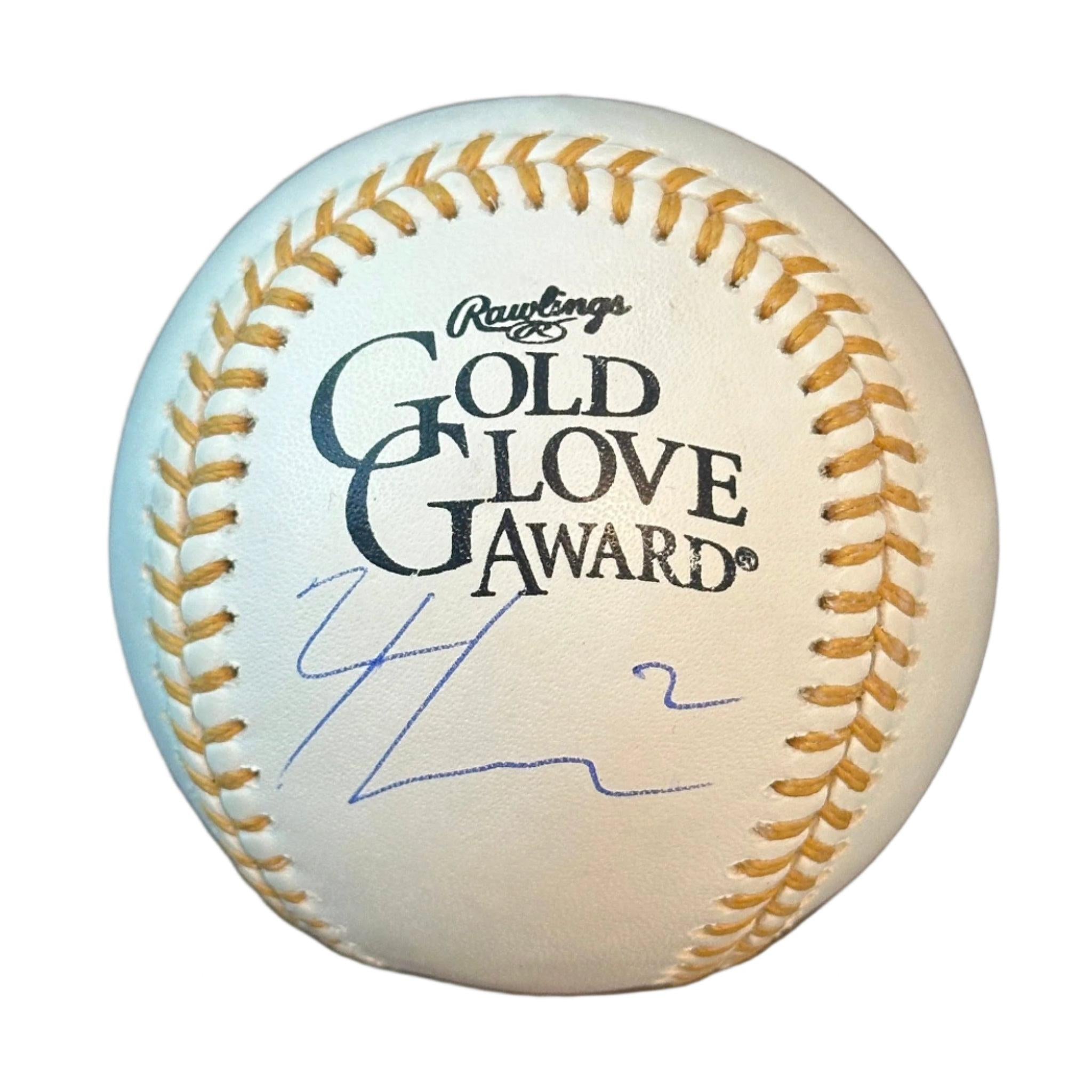 Nico Hoerner Chicago Cubs Autographed Gold Glove Award Baseball-Right Off The Field