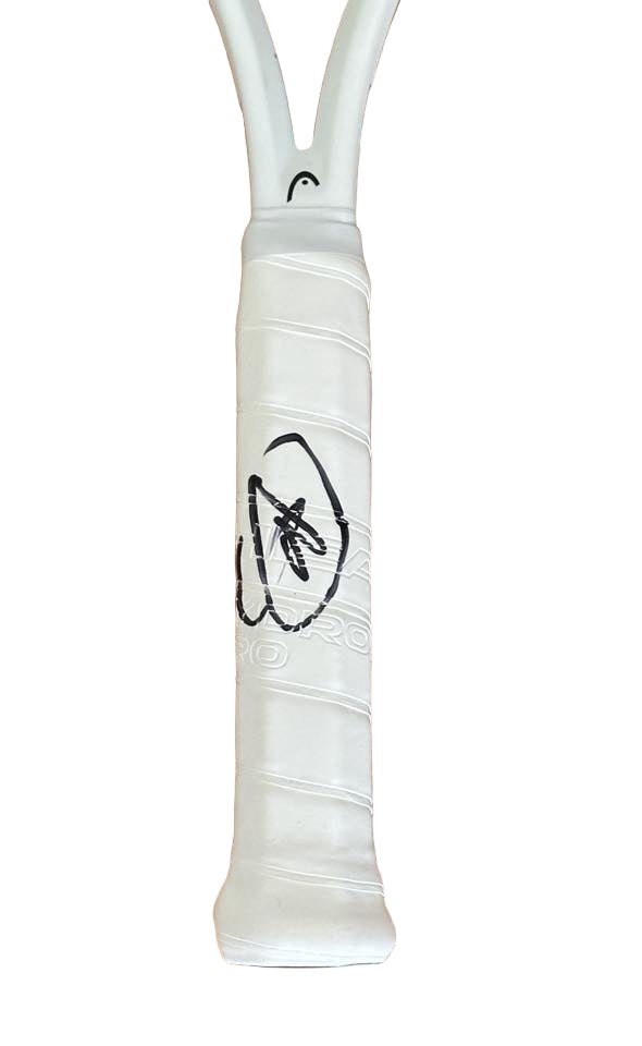 Novak Djokovic Autographed Head Speed Tennis Racket JSA COA-Right Off The Field