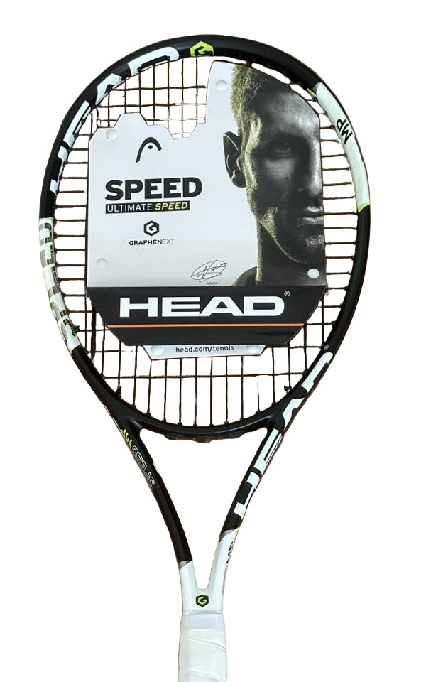 Novak Djokovic Autographed Head Speed Tennis Racket JSA COA-Right Off The Field