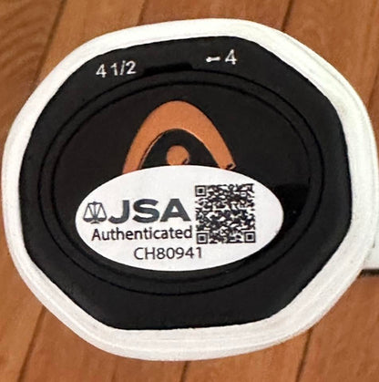 Novak Djokovic Autographed Head Speed Tennis Racket JSA COA-Right Off The Field