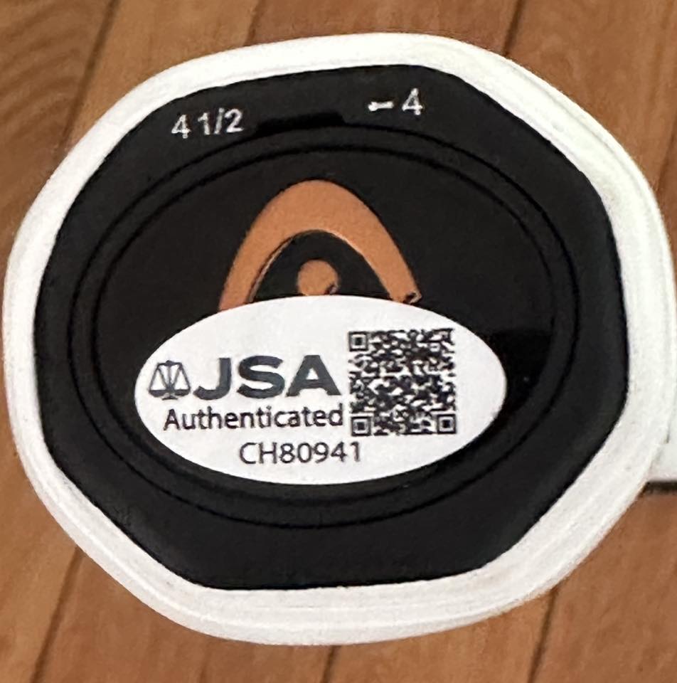 Novak Djokovic Autographed Head Speed Tennis Racket JSA COA-Right Off The Field