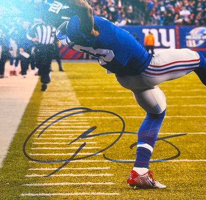 Odell Beckham Jr. Autographed 11x14 "The Catch" Photo JSA COA New York Giants-Right Off The Field