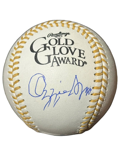 Ozzie Smith Autographed Gold Glove Award Baseball JSA COA St. Louis Cardinals-Right Off The Field