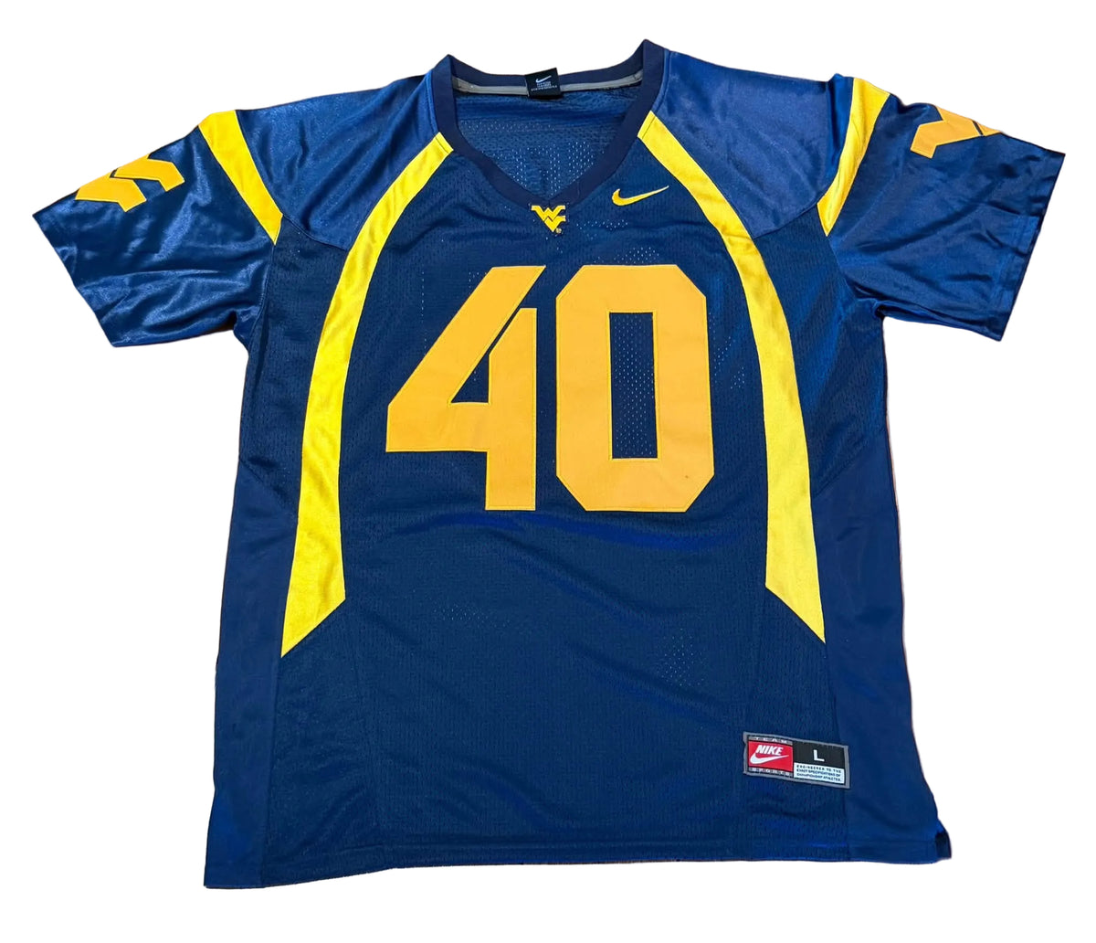 Pat McAfee Autographed West Virginia WVU Jersey JSA COA-Right Off The Field