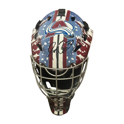 Patrick Roy Signed Colorado Avalanche Full Size Franklin Goalie Mask JSA LOA-Right Off The Field