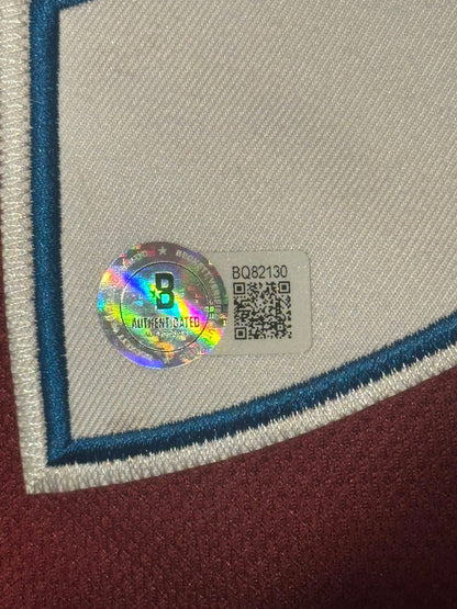 Patrick Roy Signed Colorado Avalanche Jersey Personalized "To Chris" Beckett-Right Off The Field