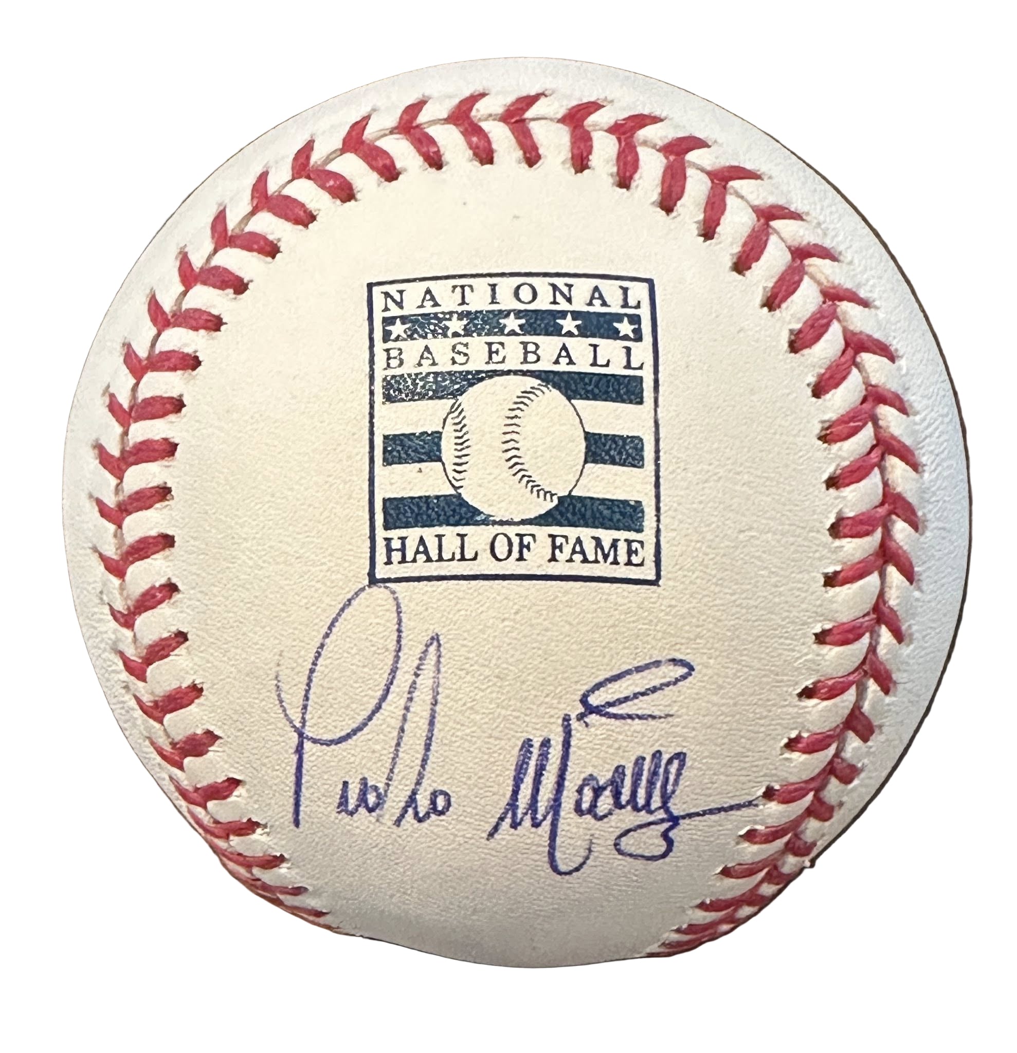 Pedro Martinez Autographed Hall of Fame MLB Baseball JSA COA Boston Red Sox-Right Off The Field